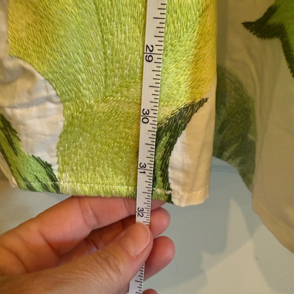 Adelyn Rae Leafy Green and White Midi Dress - Picture 11 of 12